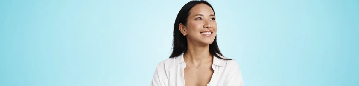 Female patient smiling confidently, representing general dentistry care at Parkside Drive Dental in Waterloo, ON